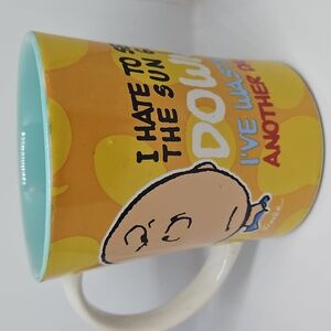 Peanuts Charlie Brown Coffee Mug Hate To See Sun Go Down I've Wasted Another Day